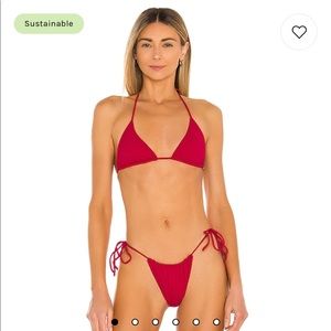 NEVER WORN, TAGS STILL ON. Red String Bikini